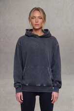 Comfort Washed Hoodie - Black