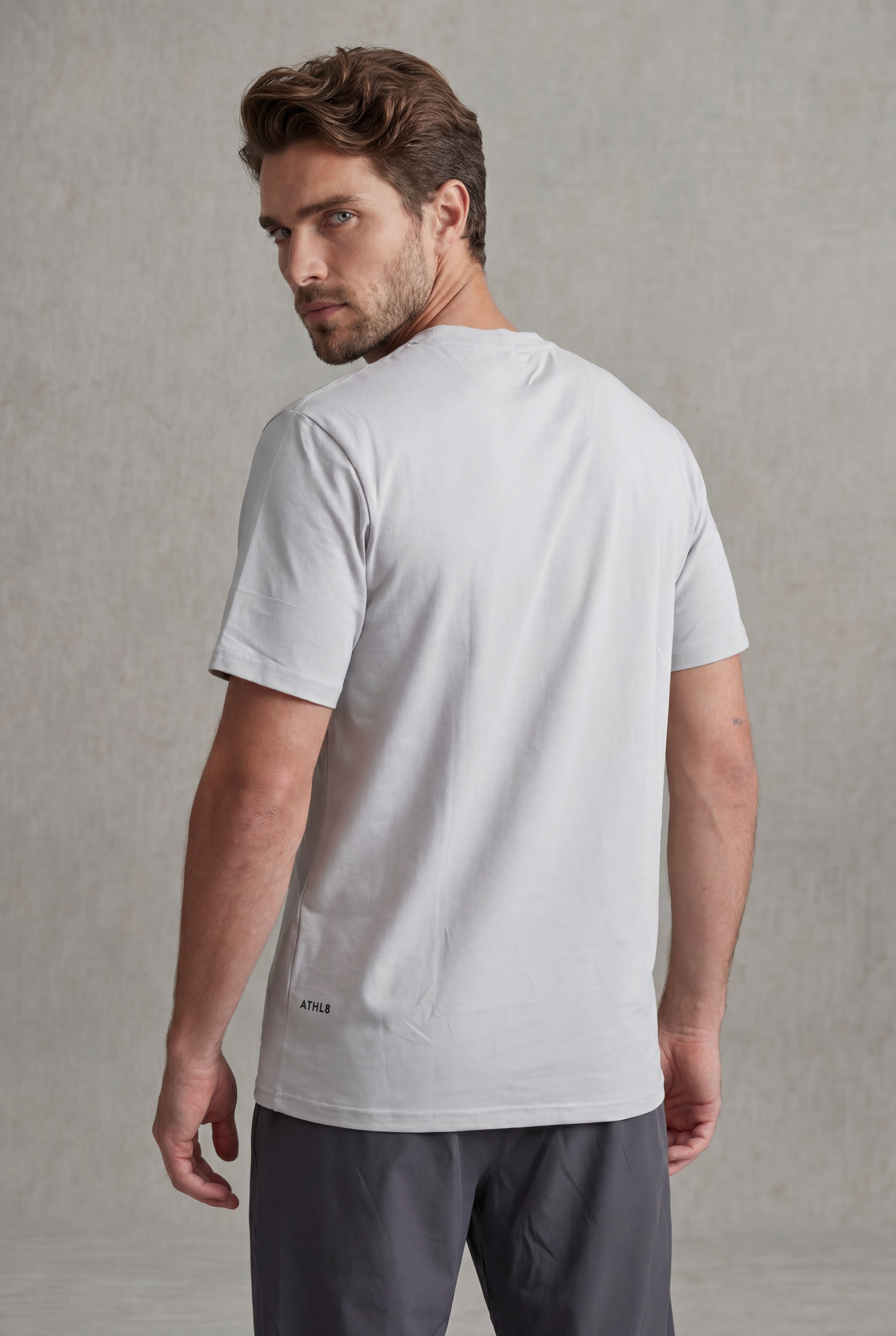 Essential Crew T-Shirt Men - Light Grey