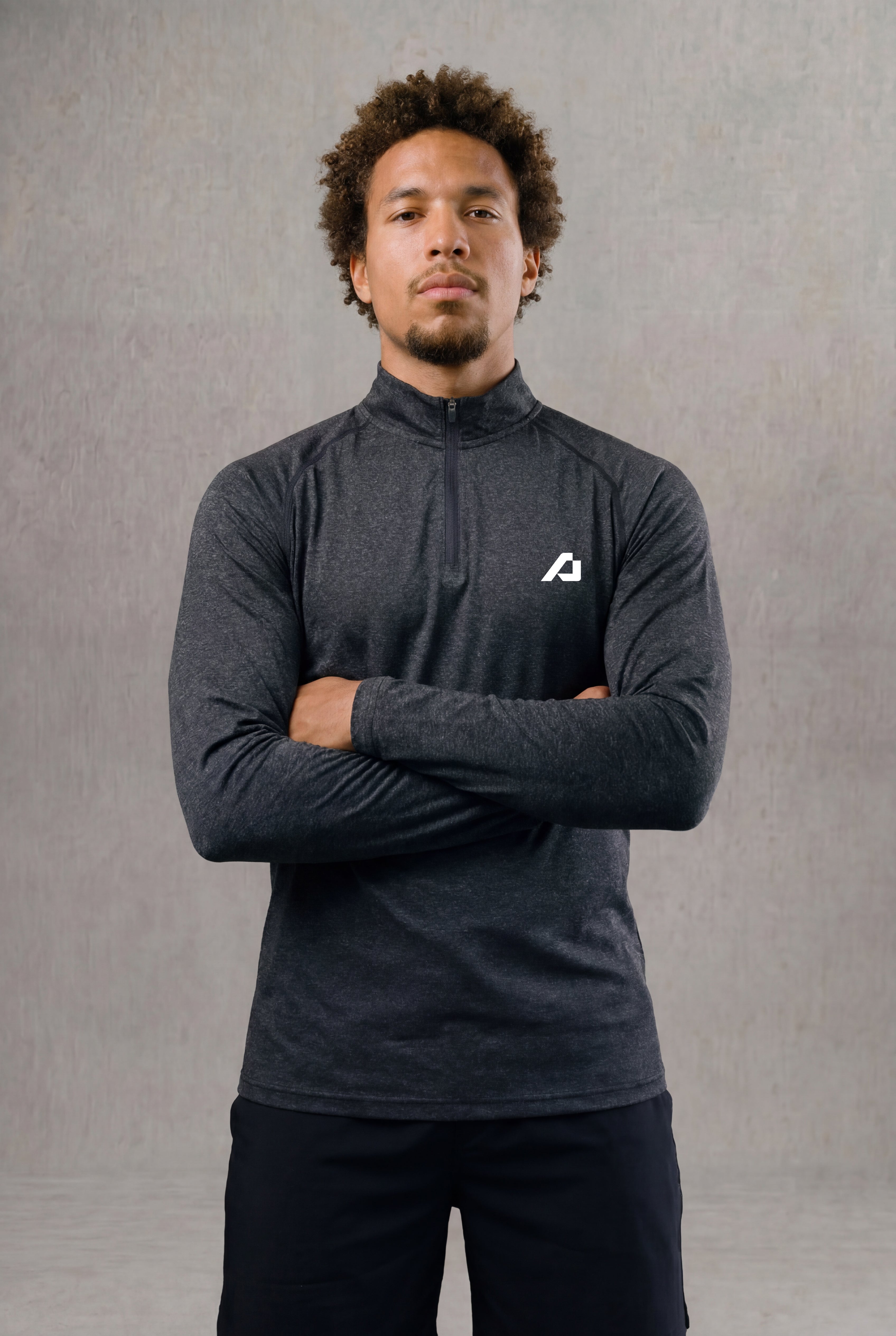 Active Half Zip Long Sleeve - Black