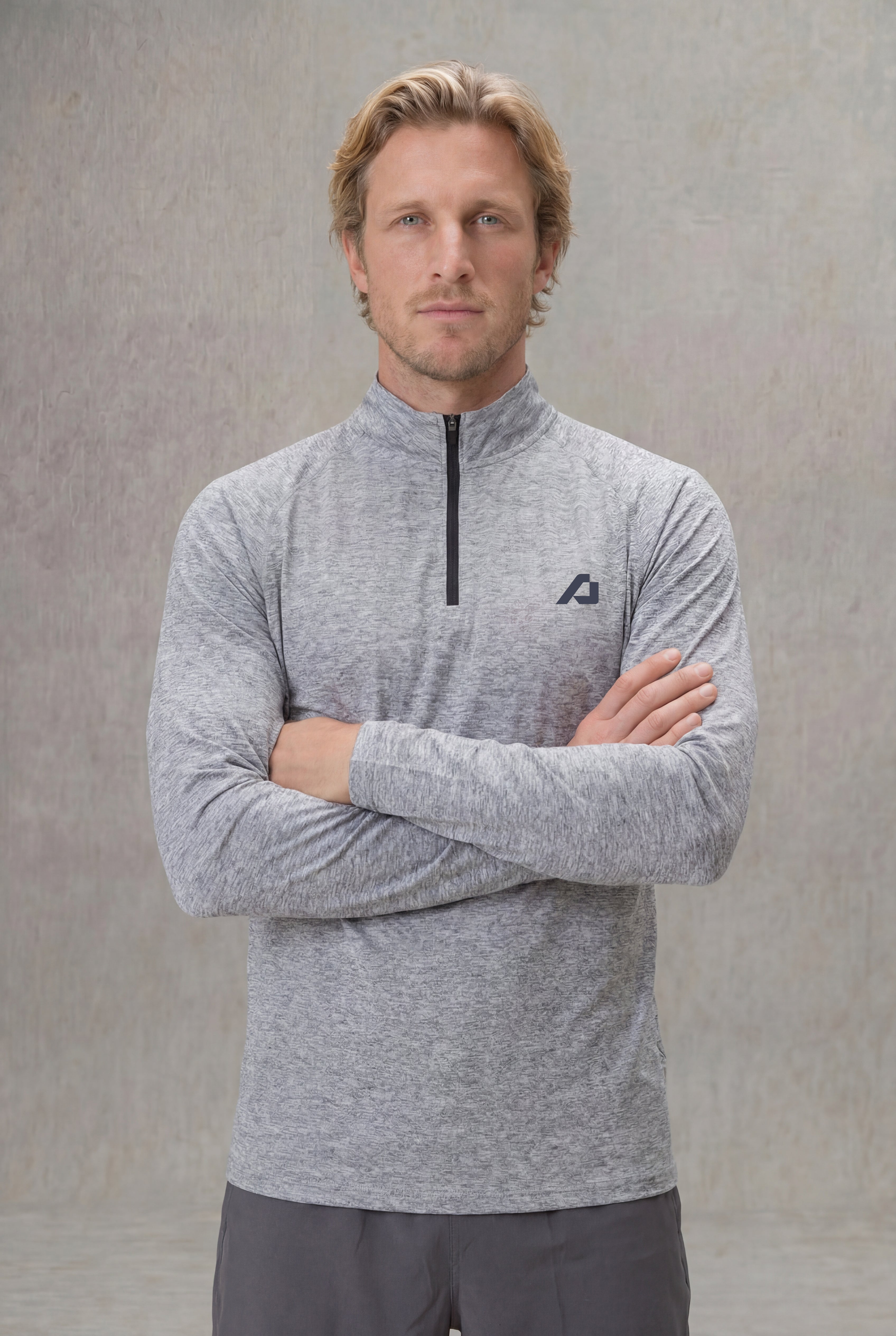 Active Half Zip Long Sleeve - Grey
