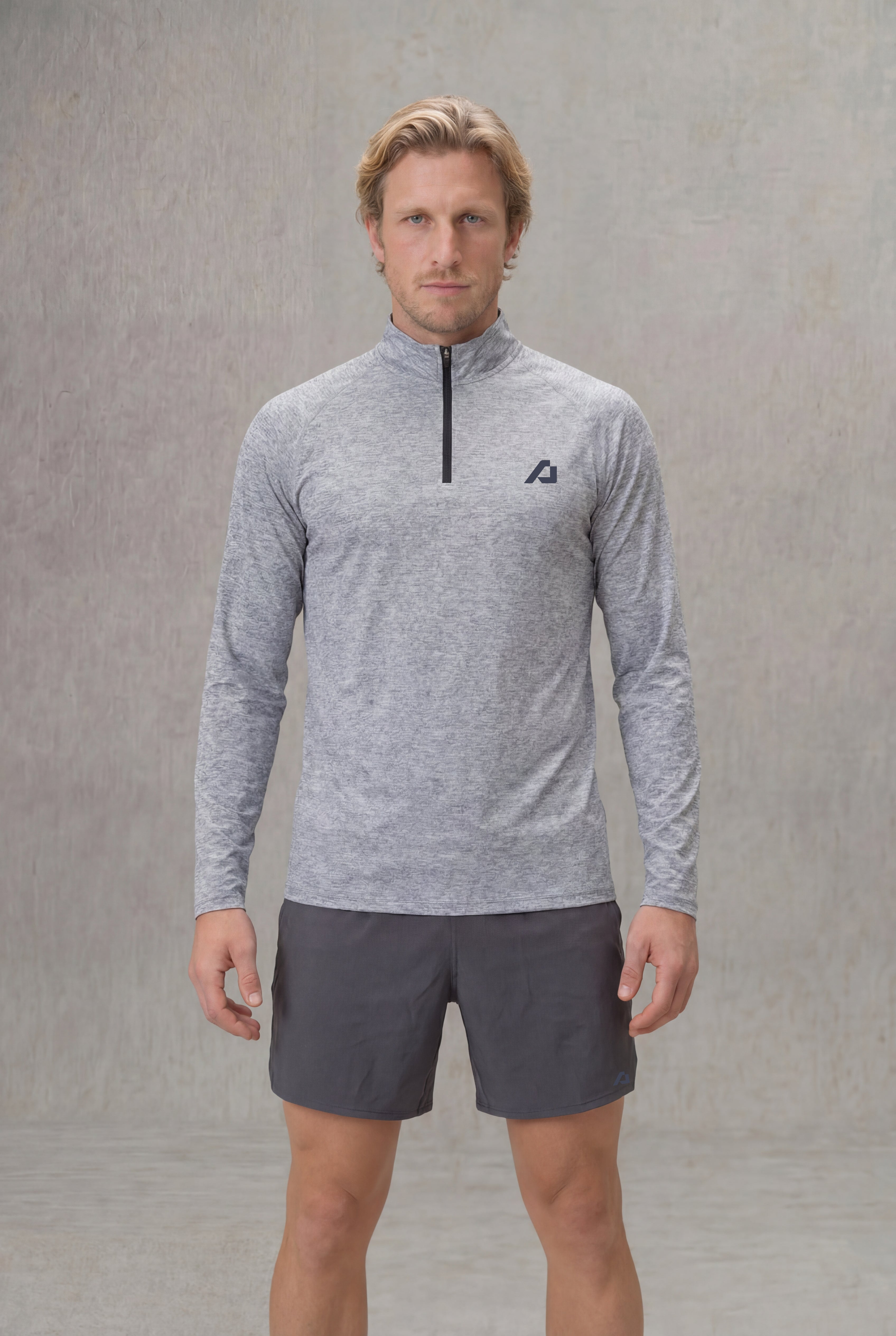 Active Half Zip Long Sleeve - Grey
