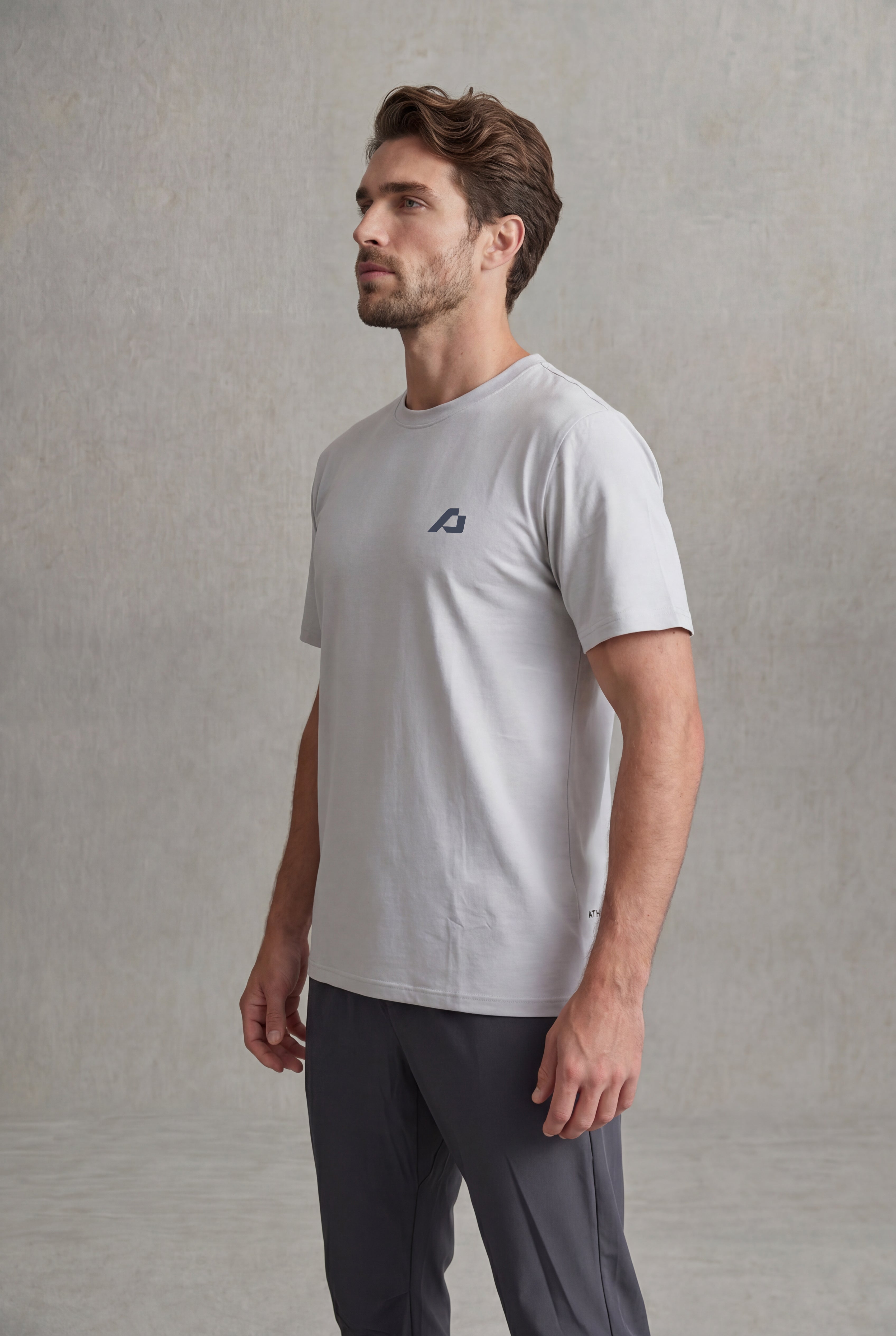 Essential Crew T-Shirt Men - Light Grey