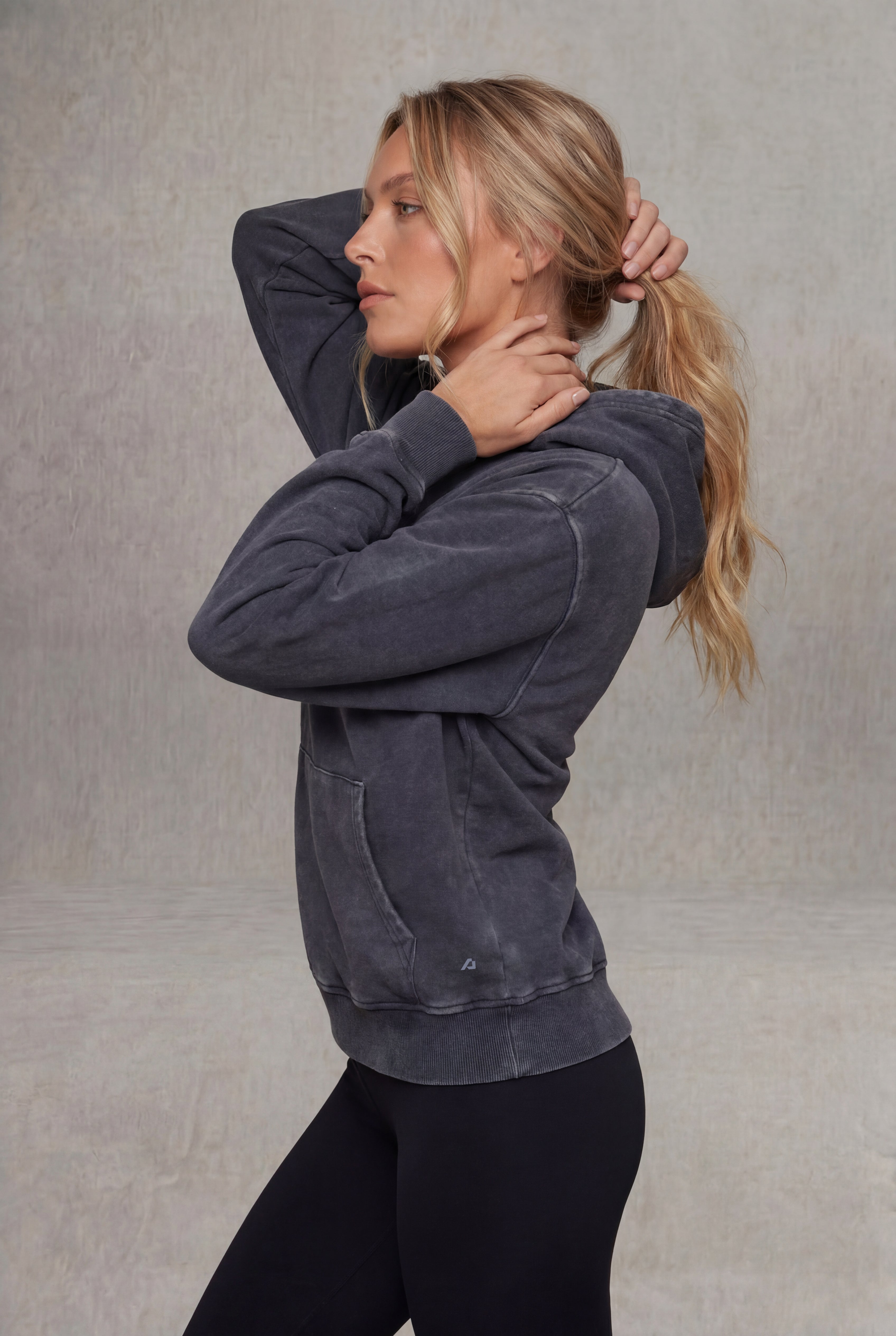 Comfort Washed Hoodie - Black