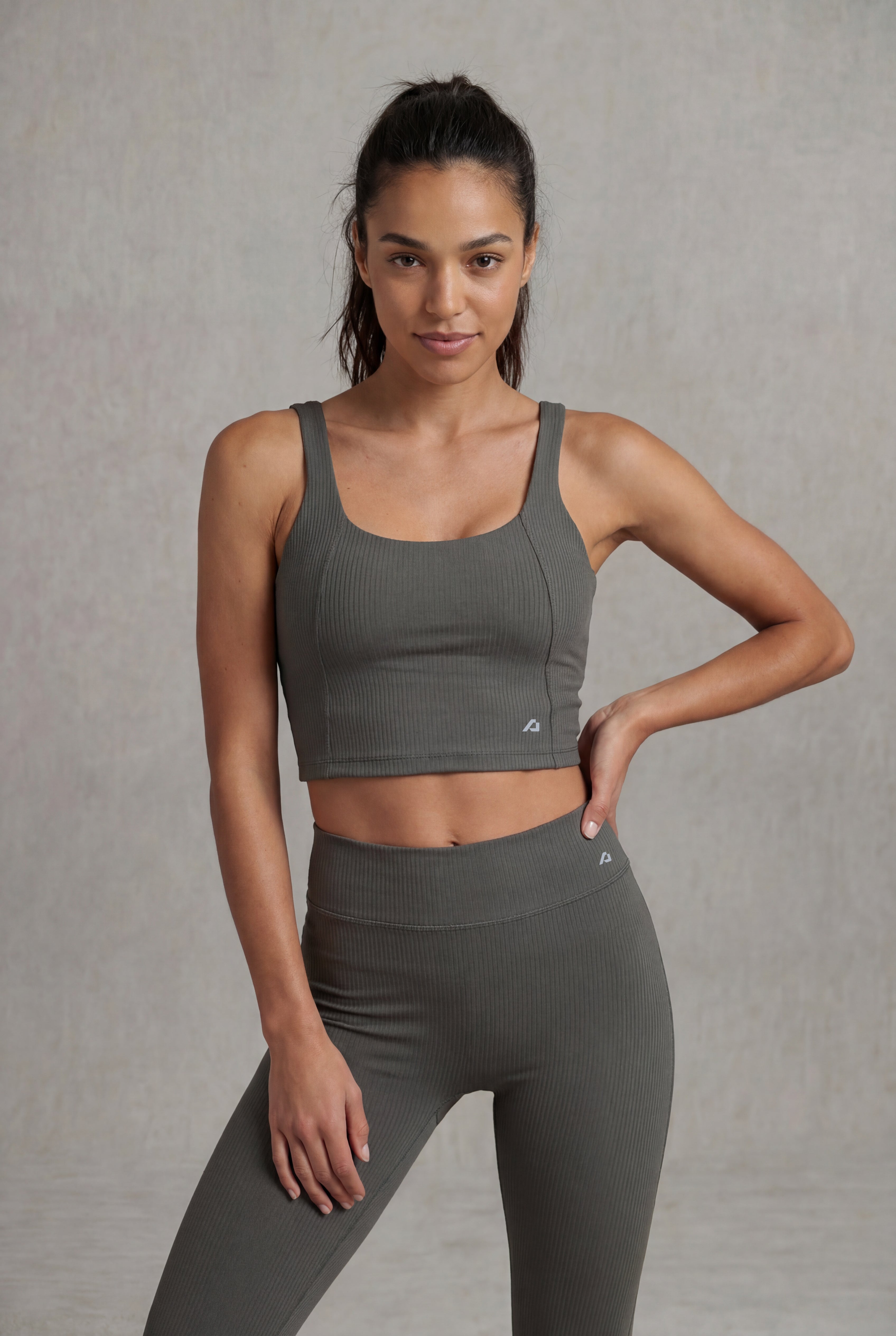 Flex8™ Rib Tank Top - Army