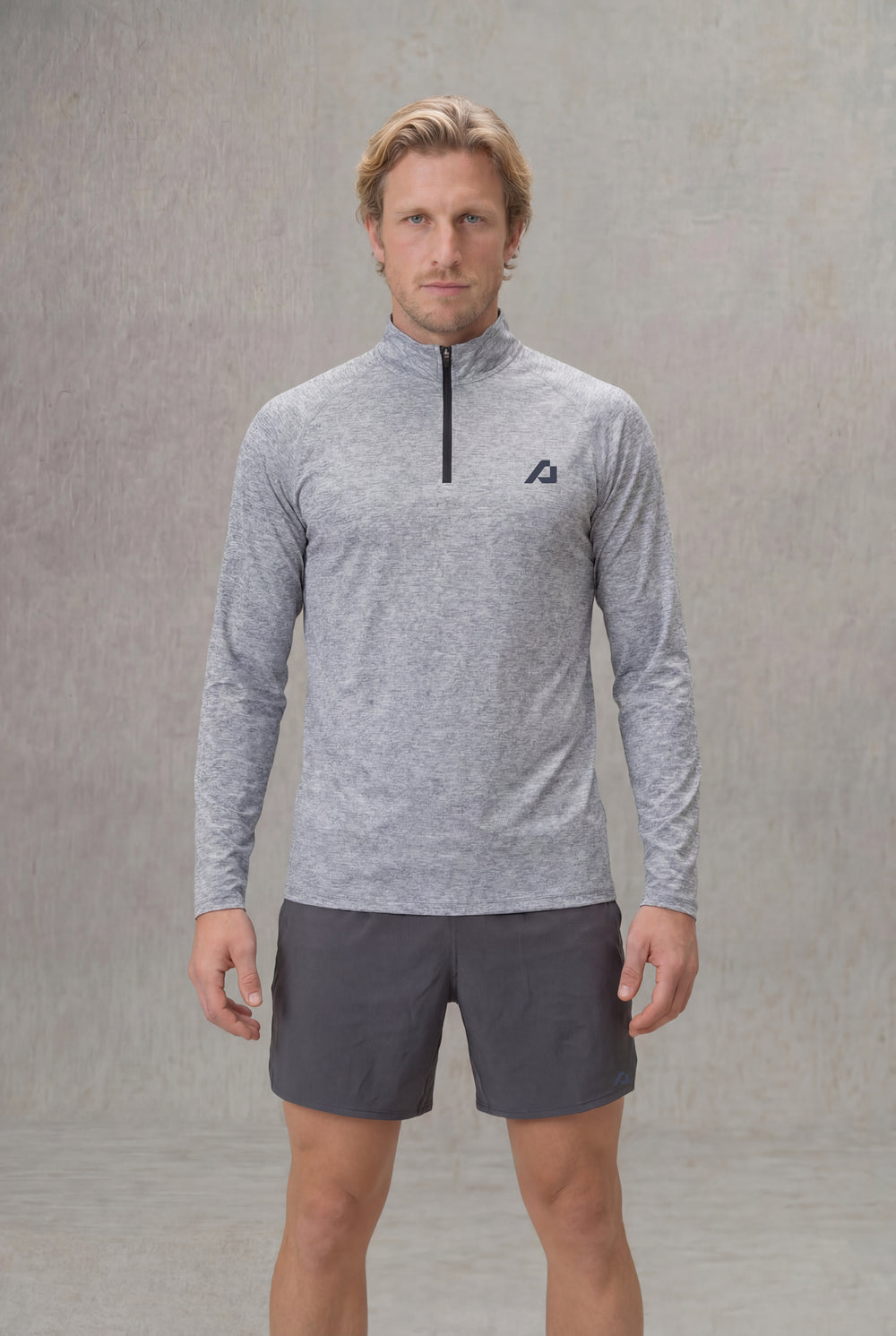 Active Half Zip Long Sleeve - Grey